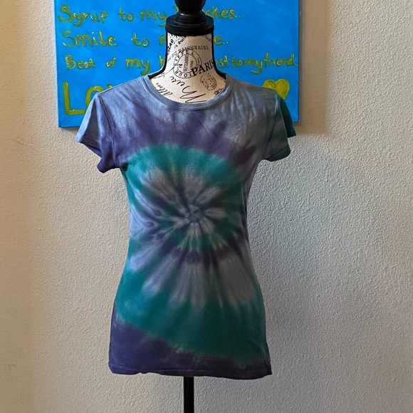 Stranded Tops - Stranded Tie Dye Ladies T Shirt Small